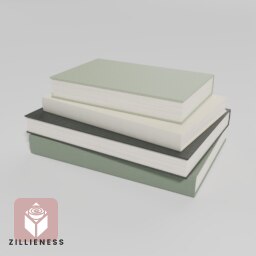 stack of books - sage cream black 2